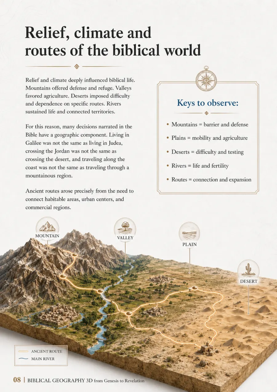 Preview page - Relief, climate and routes of the biblical world
