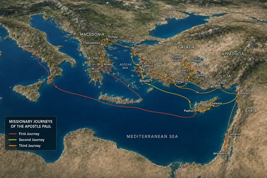 Missionary Journeys of the Apostle Paul