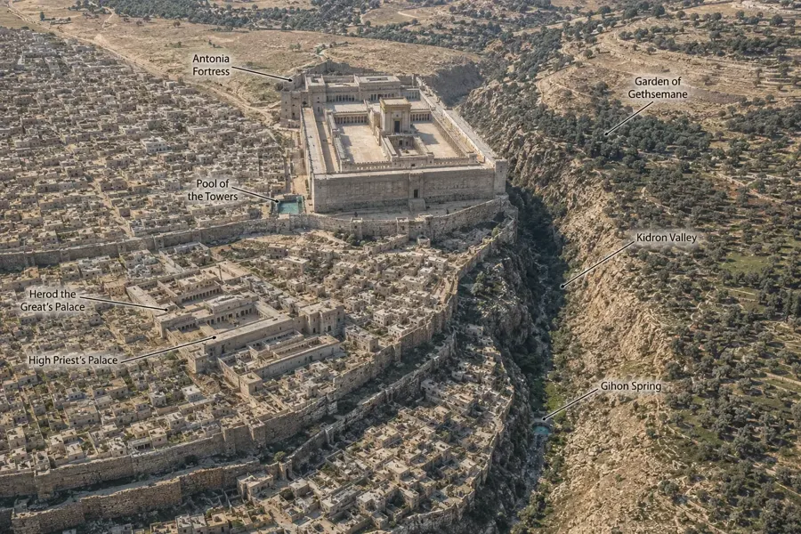 3D Reconstruction of Jerusalem with Antonia Fortress